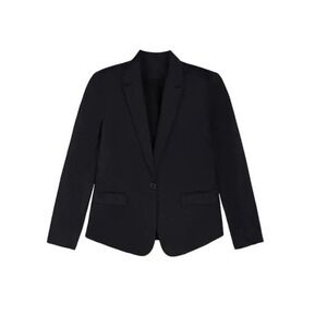 89TH + MADISON Women's Tailored Blazer Jacket Solid Black